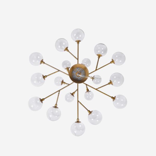 Product photograph of Andrew Martin Brooklyn Gold Ceiling Light from Olivia's.