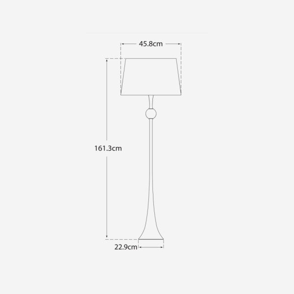 Product photograph of Andrew Martin Dover Floor Lamp Aged Iron from Olivia's.