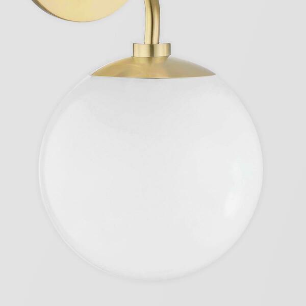 Product photograph of Andrew Martin Stella Wall Light Aged Brass from Olivia's.