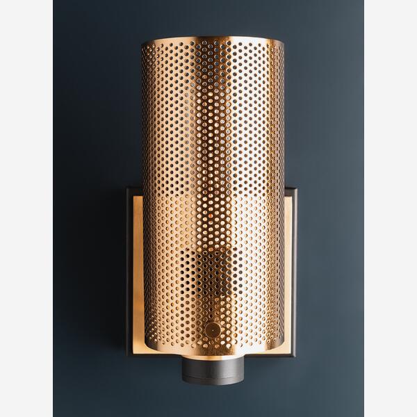 Product photograph of Andrew Martin Pilsen Wall Light Gold from Olivia's.