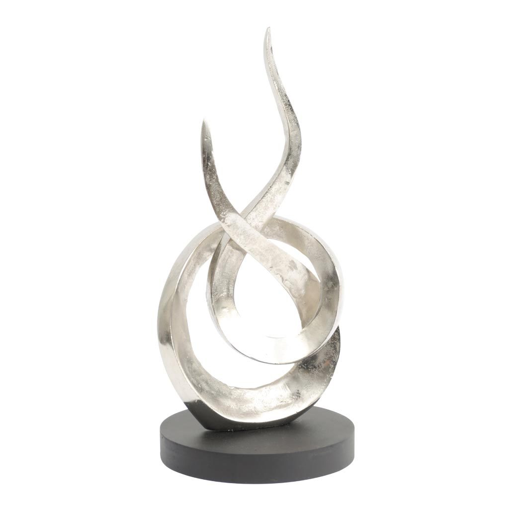 Product photograph of Libra Midnight Mayfair Collection - Entwined Large Flame Sculpture Outlet from Olivia's