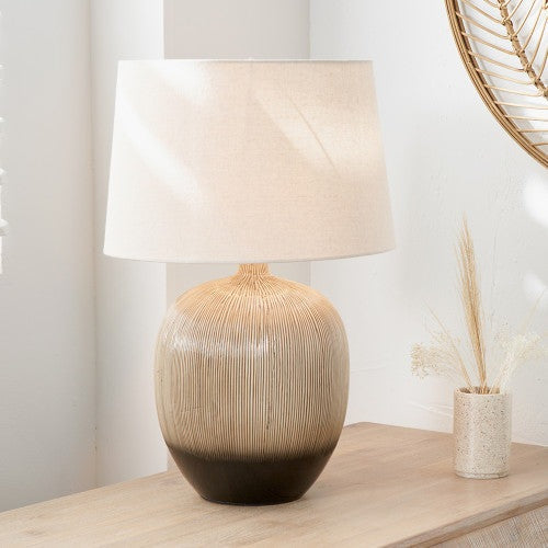 Product photograph of Olivia S Tanya Textured Ceramic Table Lamp from Olivia's.