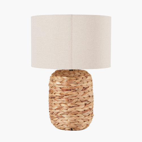 Product photograph of Olivia S Koda Plaited Water Hyacinth Table Lamp In Natural Small from Olivia's.