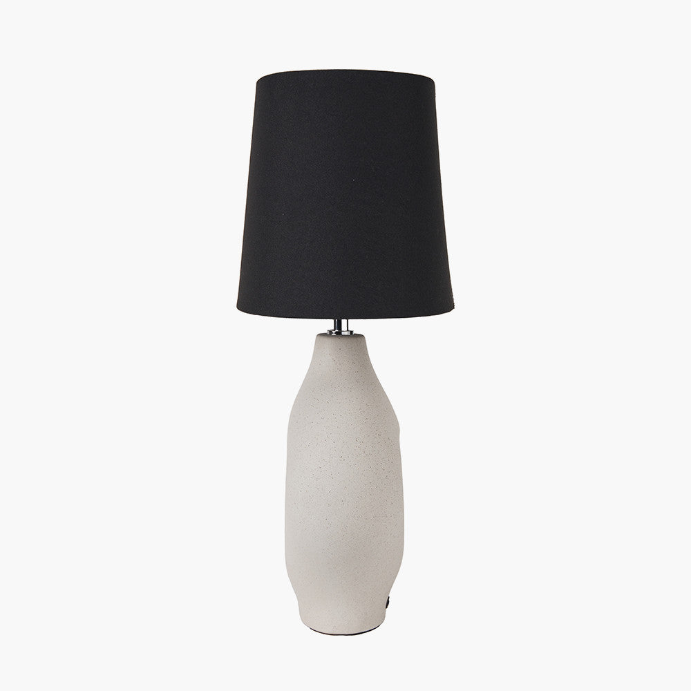 Product photograph of Olivia S Malia Monochrome Organic Ceramic Table Lamp from Olivia's.