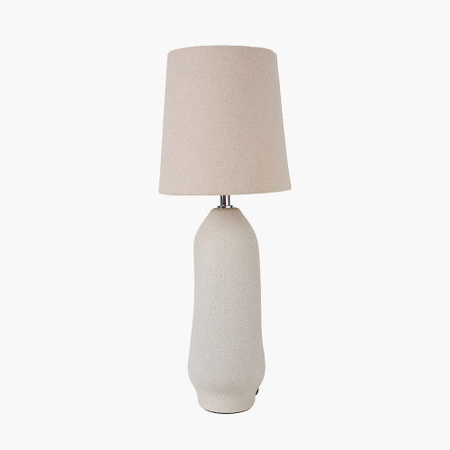 Product photograph of Olivia S Lila Natural Organic Tall Ceramic Table Lamp from Olivia's.