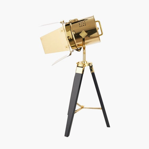 Product photograph of Olivia S Stanley Tripod Table Lamp In Gold And Black from Olivia's.