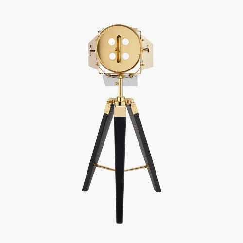 Product photograph of Olivia S Stanley Tripod Table Lamp In Gold And Black from Olivia's.