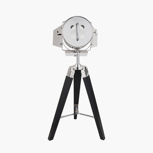 Product photograph of Olivia S Stanley Tripod Table Lamp In Silver And Black from Olivia's.
