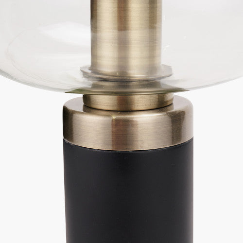 Product photograph of Olivia S Arna Black Metal Glass Table Lamp from Olivia's.