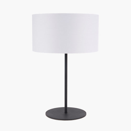 Product photograph of Olivia S Eleni Matt Black Ivory Table Lamp from Olivia's