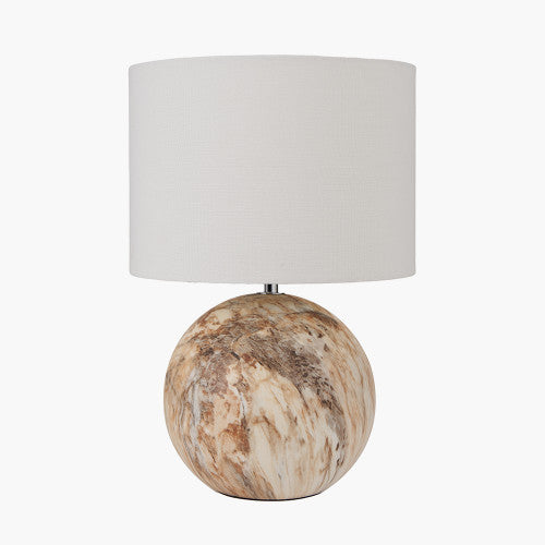 Product photograph of Olivia S Dusk Stone Effect Ceramic Table Lamp In Natural from Olivia's