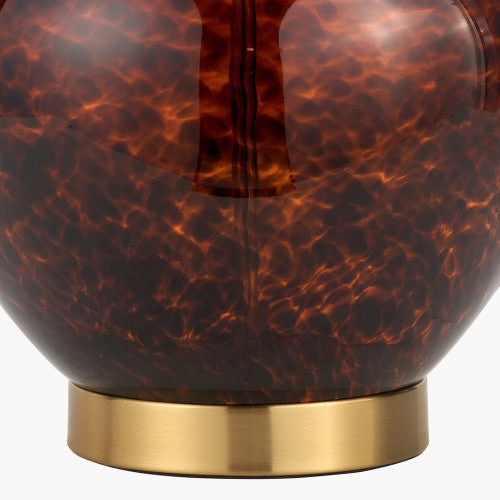 Product photograph of Olivia S Lucinda Tortoiseshell Glass Table Lamp Large from Olivia's.