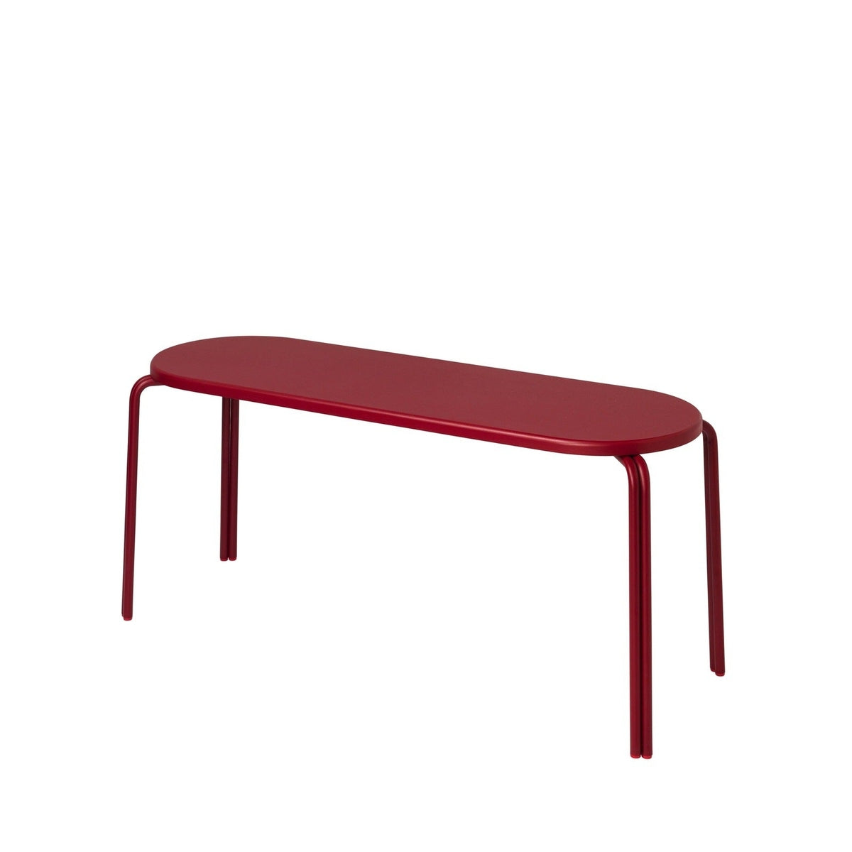 Product photograph of Broste Copenhagen Oda Bench In Red Brown from Olivia's