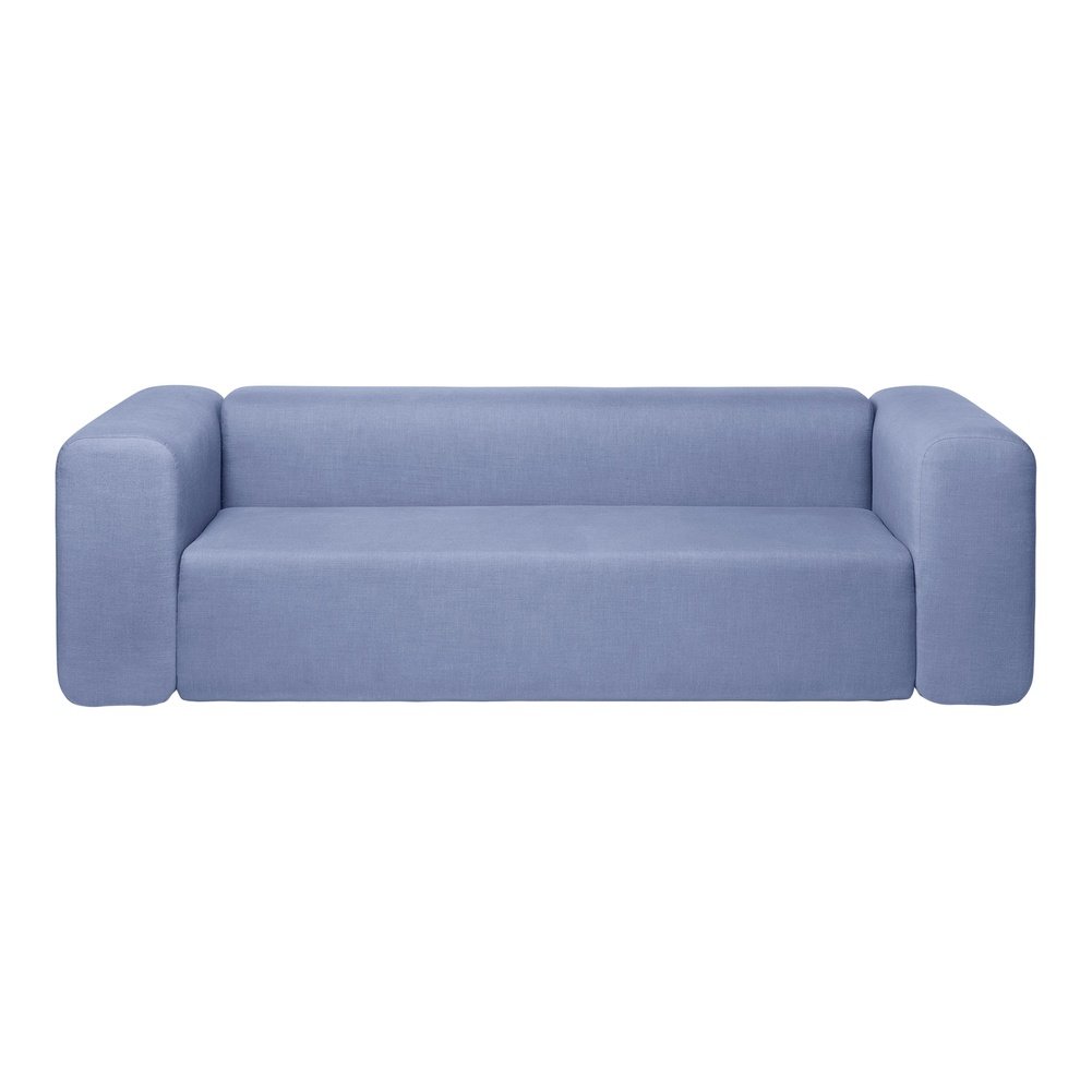 Product photograph of Broste Copenhagen Lagoon 3 -seater Sofa In Light Blue from Olivia's.