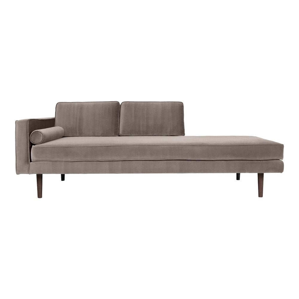 Product photograph of Broste Copenhagen Wind Chaise Longue Left Sided In Light Grey from Olivia's