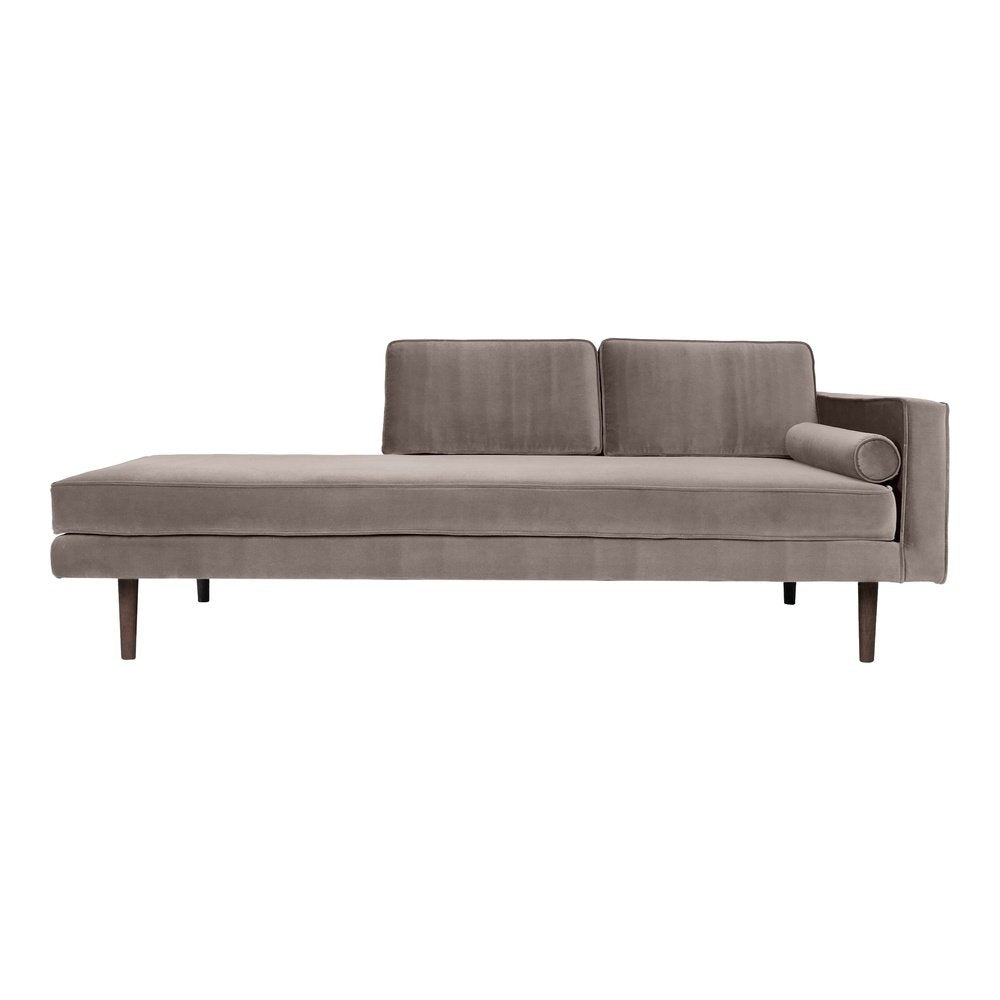 Product photograph of Broste Copenhagen Wind Chaise Longue Right Sided In Light Grey from Olivia's
