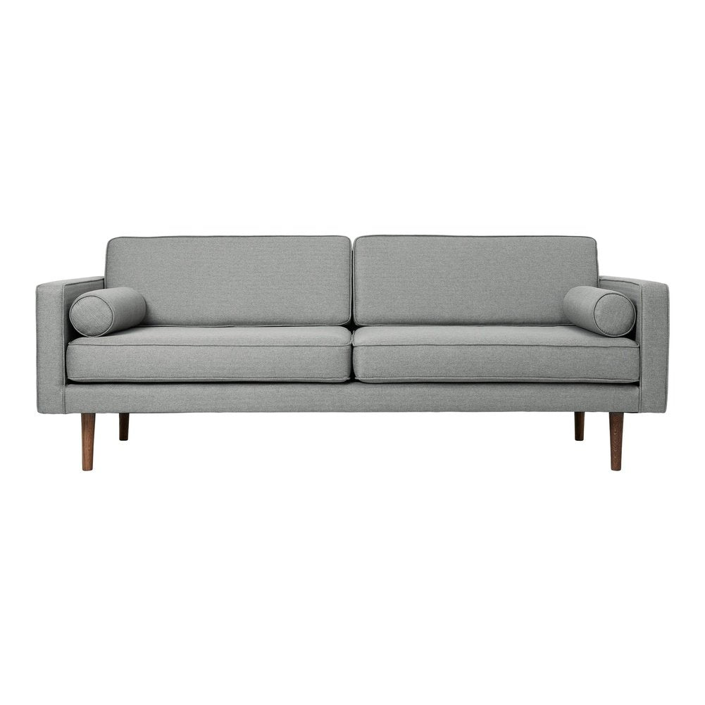 Product photograph of Broste Copenhagen Wind 2 -seater Sofa In Grey from Olivia's.