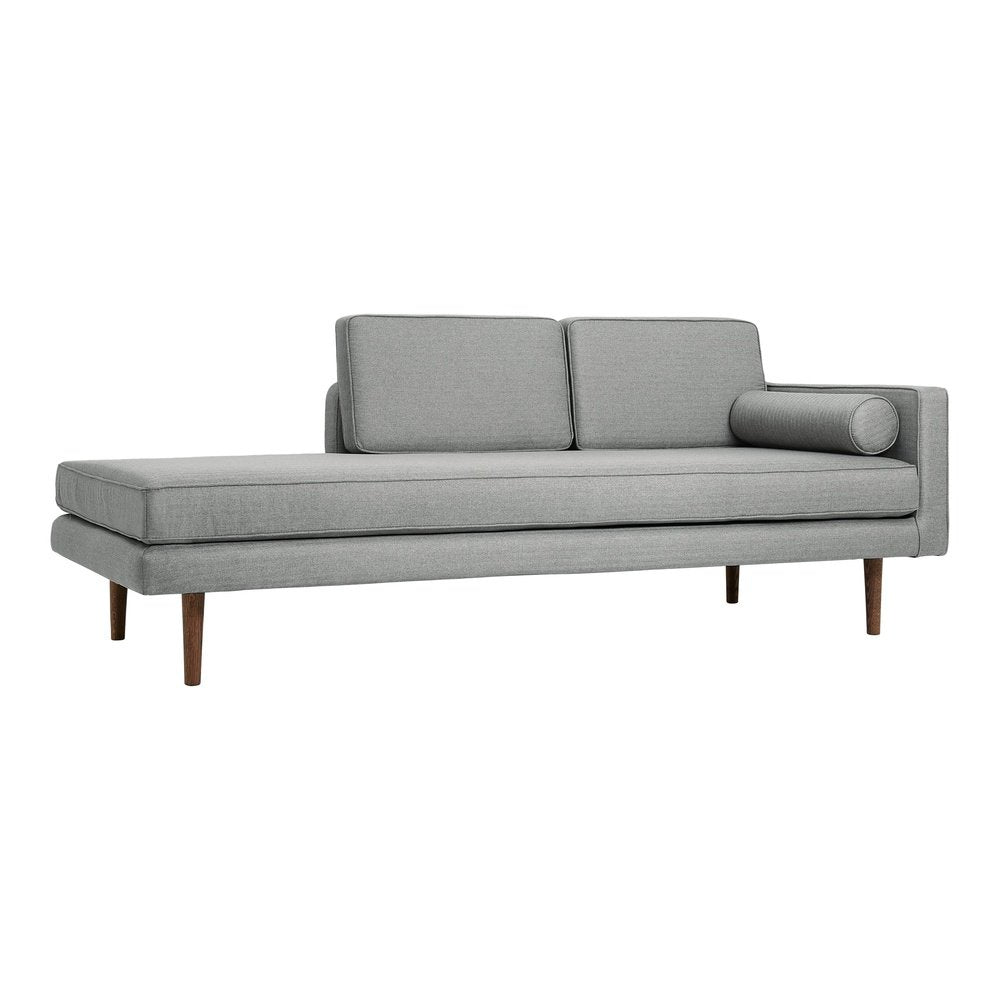 Product photograph of Broste Copenhagen Wind Chaise Longue Right Sided In Grey from Olivia's