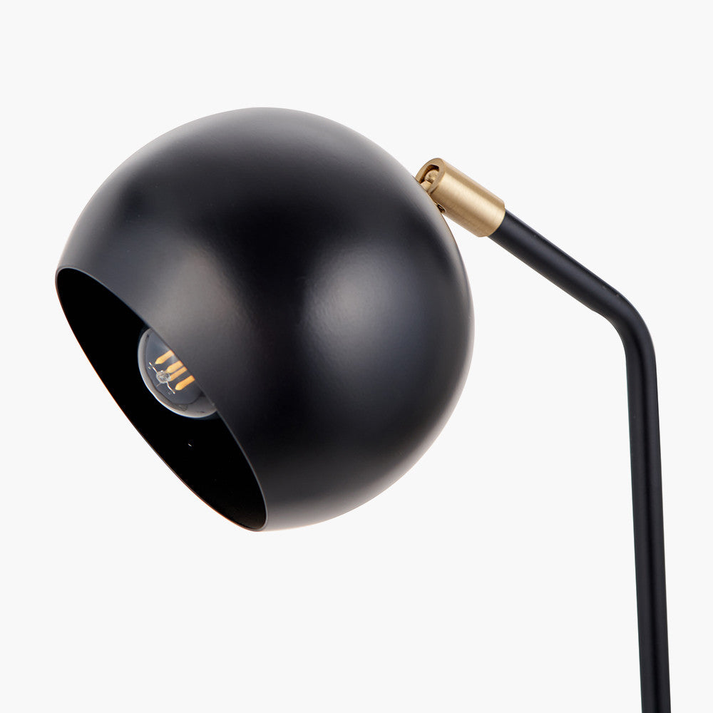 Product photograph of Olivia S Equinox Metal 2 Head Floor Lamp In Black from Olivia's.