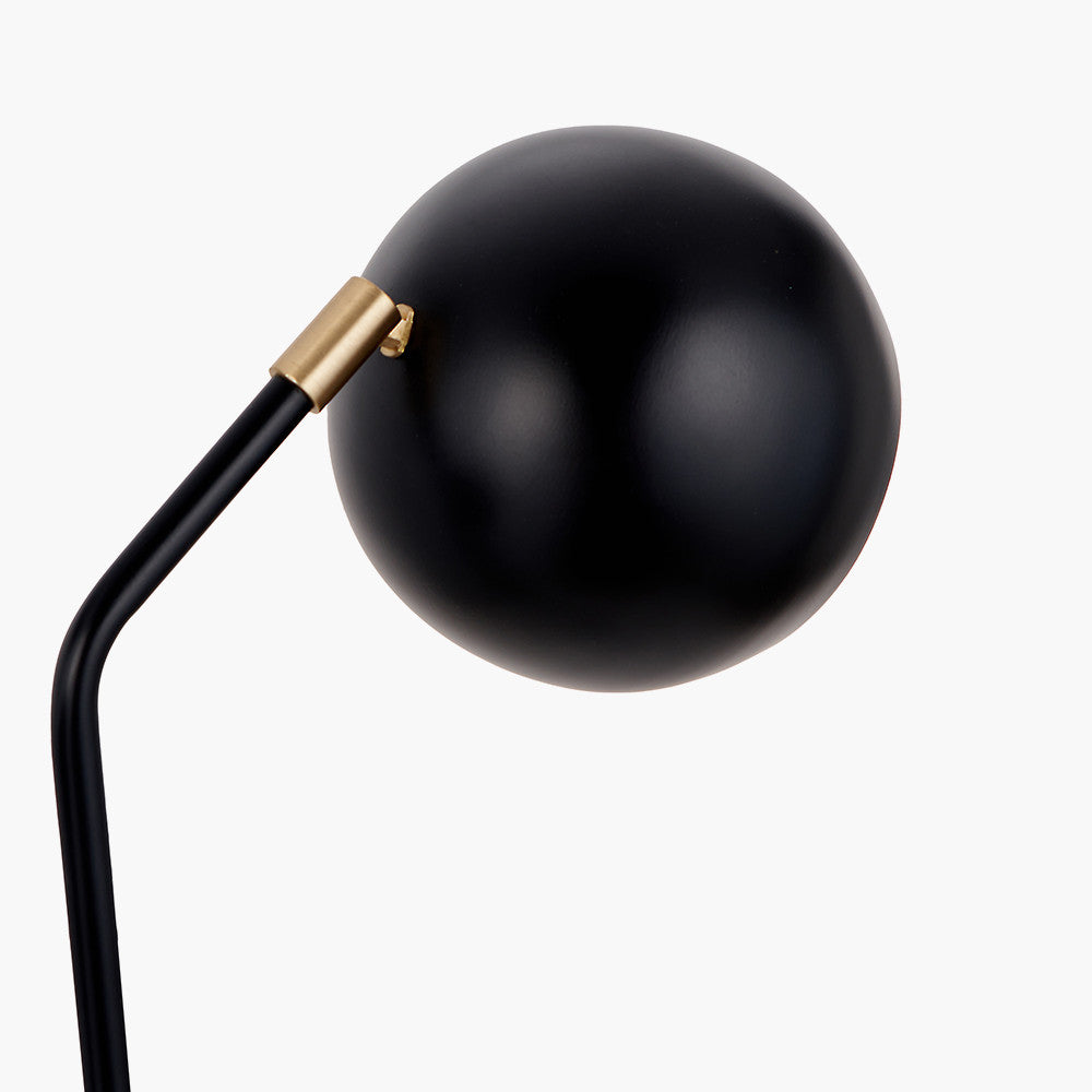 Product photograph of Olivia S Equinox Metal 2 Head Floor Lamp In Black from Olivia's.