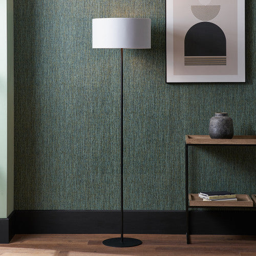 Product photograph of Olivia S Eliana Matt Black Ivory Floor Lamp from Olivia's.