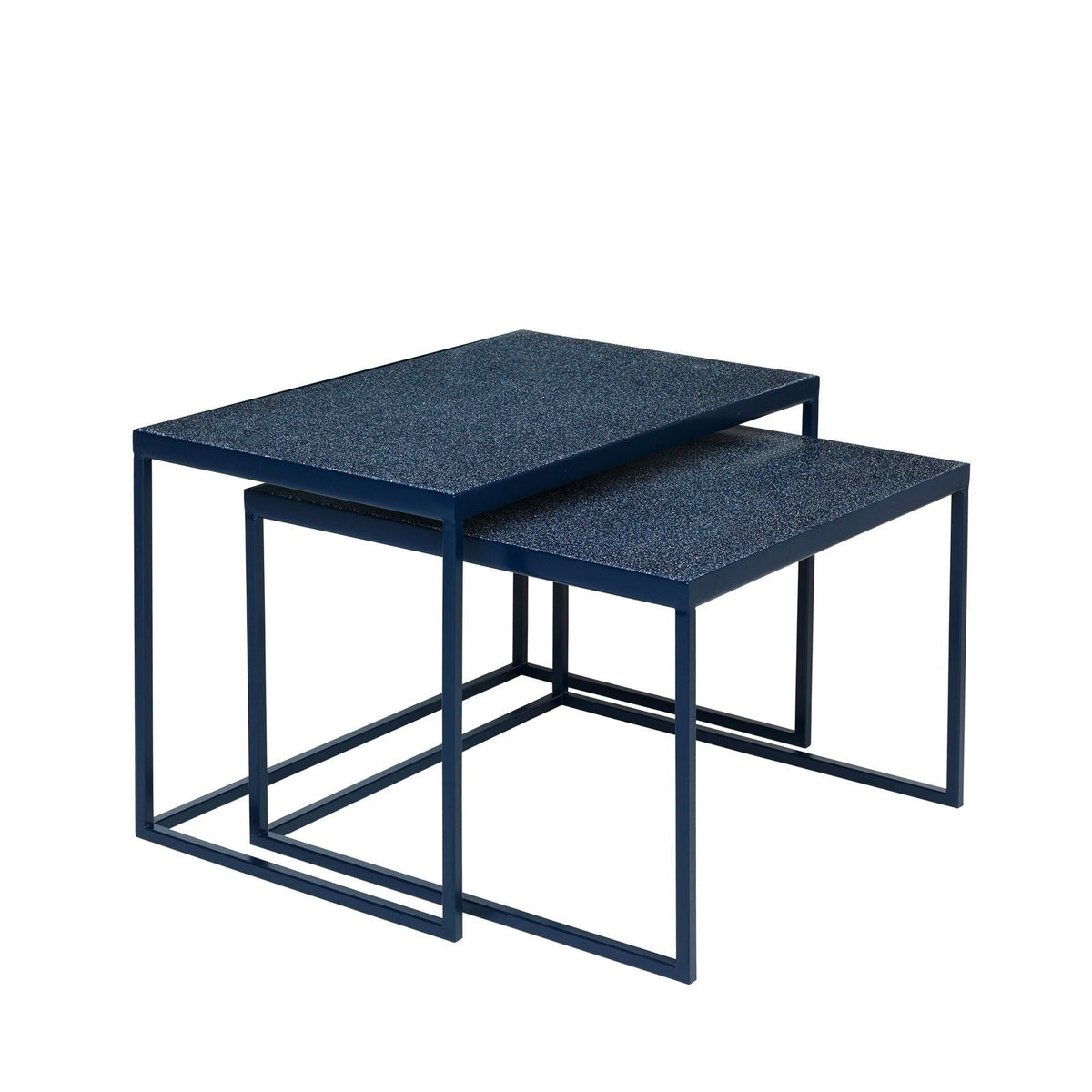 Product photograph of Broste Copenhagen Set Of 2 Tilde Tables In Dark Blue from Olivia's
