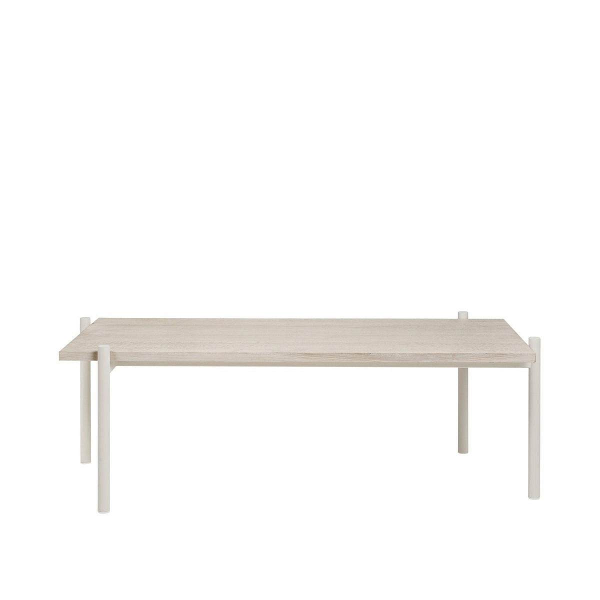 Product photograph of Broste Copenhagen Elaine Ash Vaneer Table In Off White Large from Olivia's.