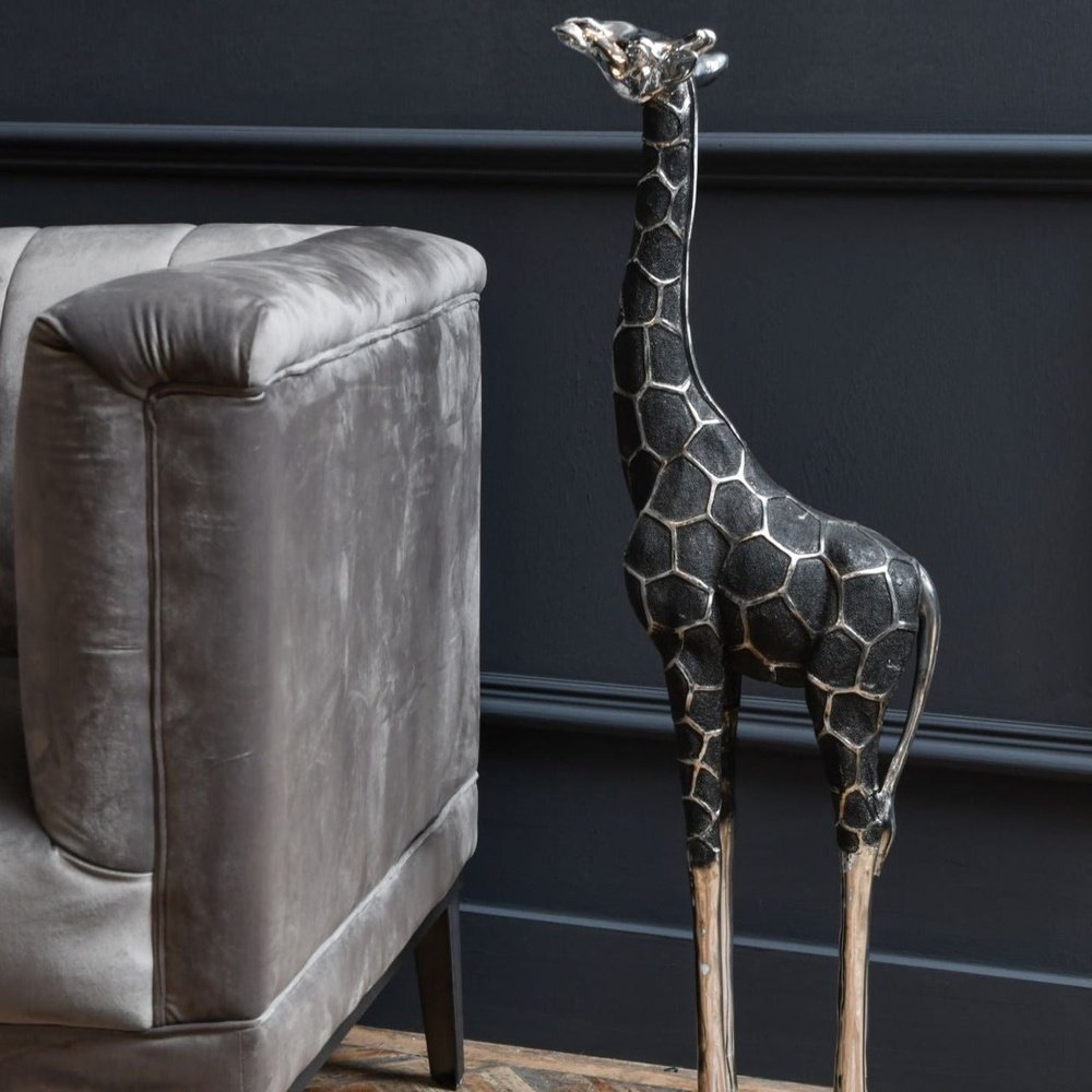 Product photograph of Libra Interiors Giant Giraffe Sculpture Head Forward from Olivia's.