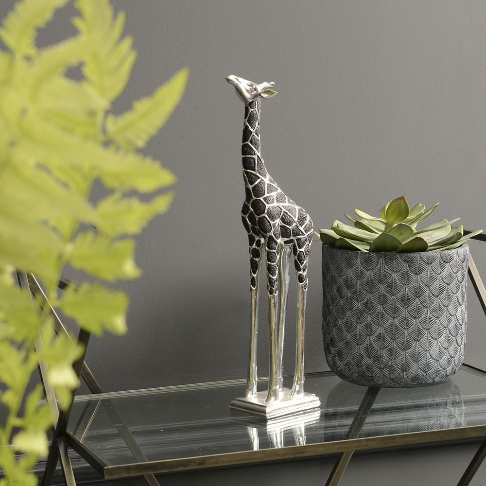 Product photograph of Libra Interiors Giraffe Sculpture Head Forward from Olivia's.