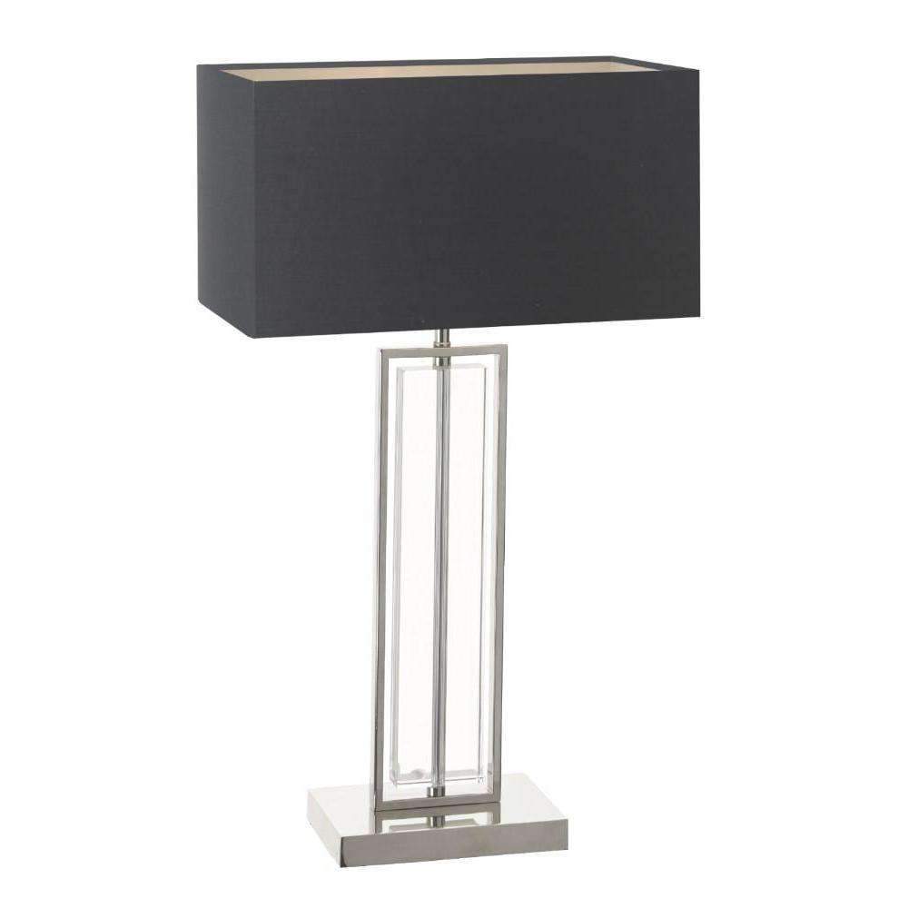 Product photograph of Rv Astley Beck Clear Crystal Table Lamp Nickel Finish from Olivia's