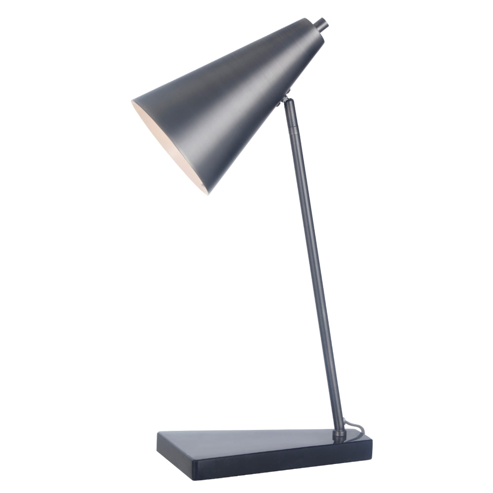 Product photograph of Rv Astley Henley Desk Lamp In Matte Black Marble from Olivia's