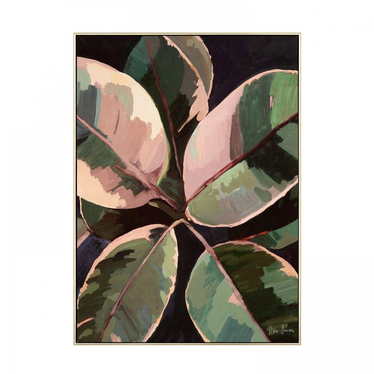 Product photograph of Gallery Interiors Ficus Framed Wall Art - 52 X 72cm from Olivia's