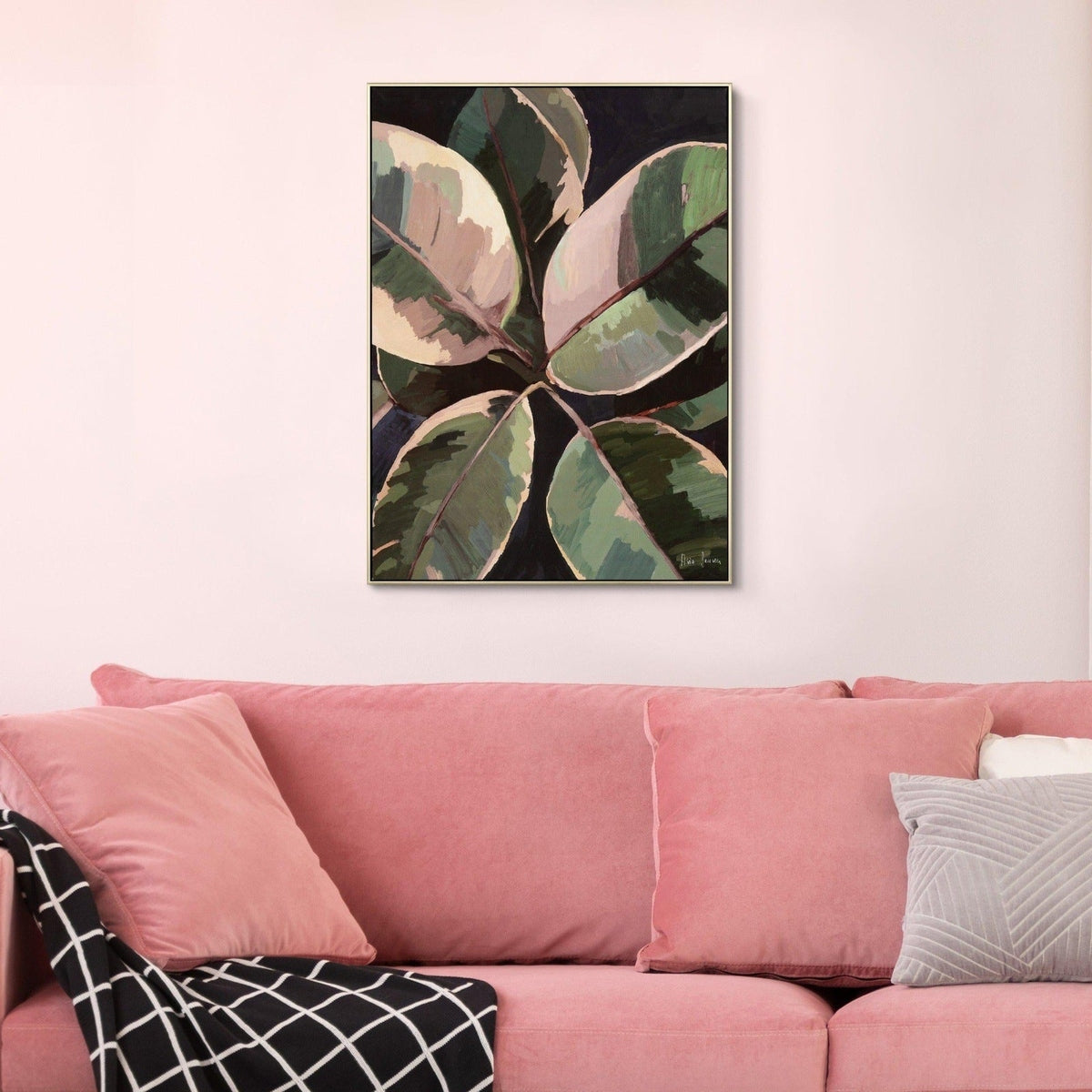 Product photograph of Gallery Interiors Ficus Framed Wall Art - 52 X 72cm from Olivia's.