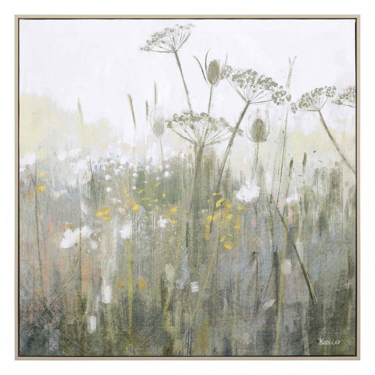 Product photograph of Gallery Interiors Peaceful Garden Framed Wall Art - 52 X 52cm from Olivia's