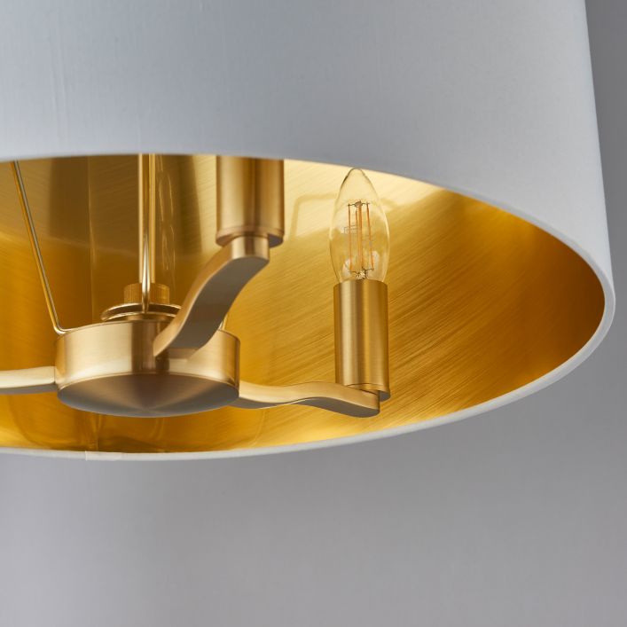 Product photograph of Olivia S Hattie 1 Pendant Light Brushed Gold from Olivia's.