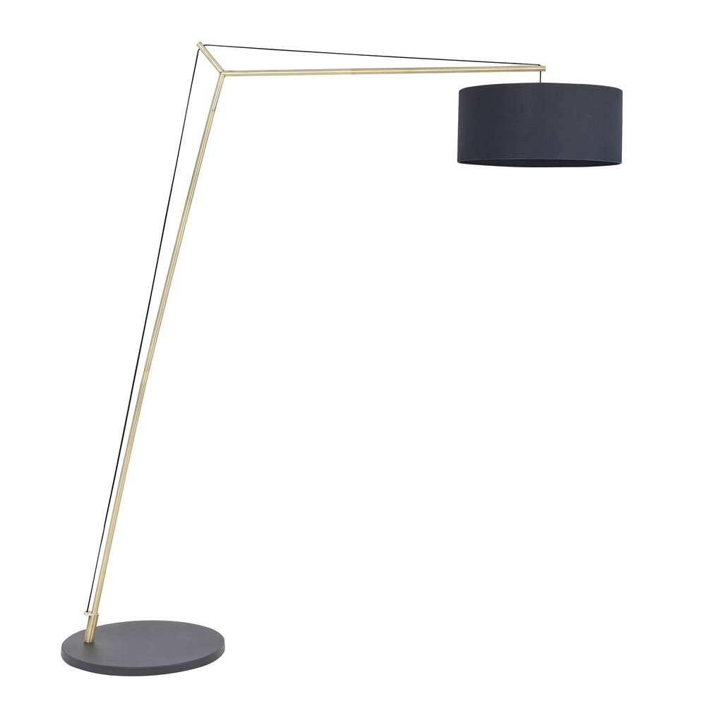 Product photograph of Olivia S Alva Floor Lamp In Antique Brass from Olivia's