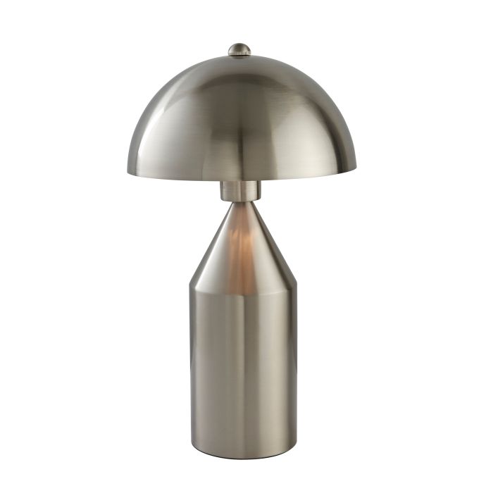 Product photograph of Olivia S Nellie Table Lamp In Brushed Nickel from Olivia's
