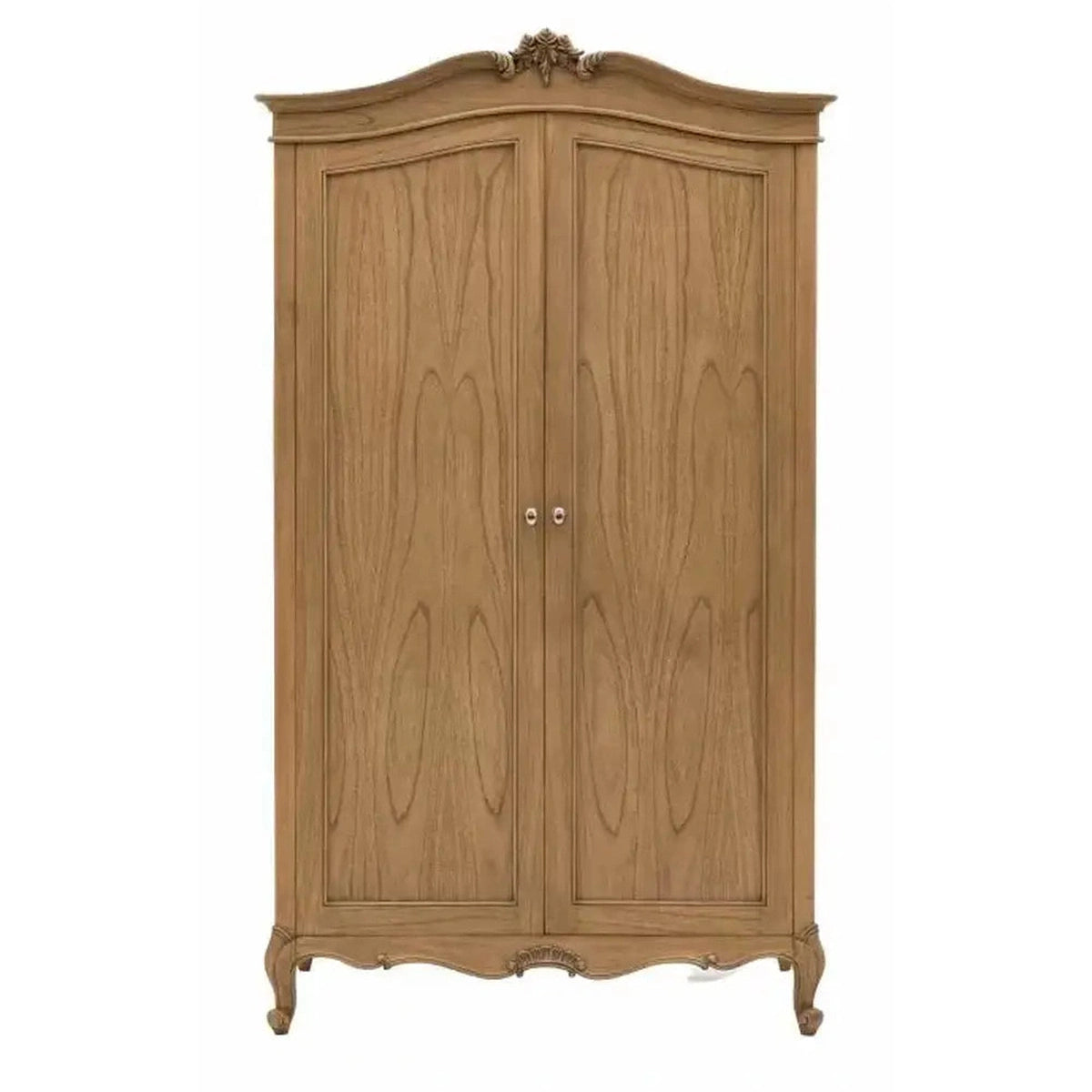 Product photograph of Gallery Interiors Chic 2 Door Weathered Wardrobe from Olivia's