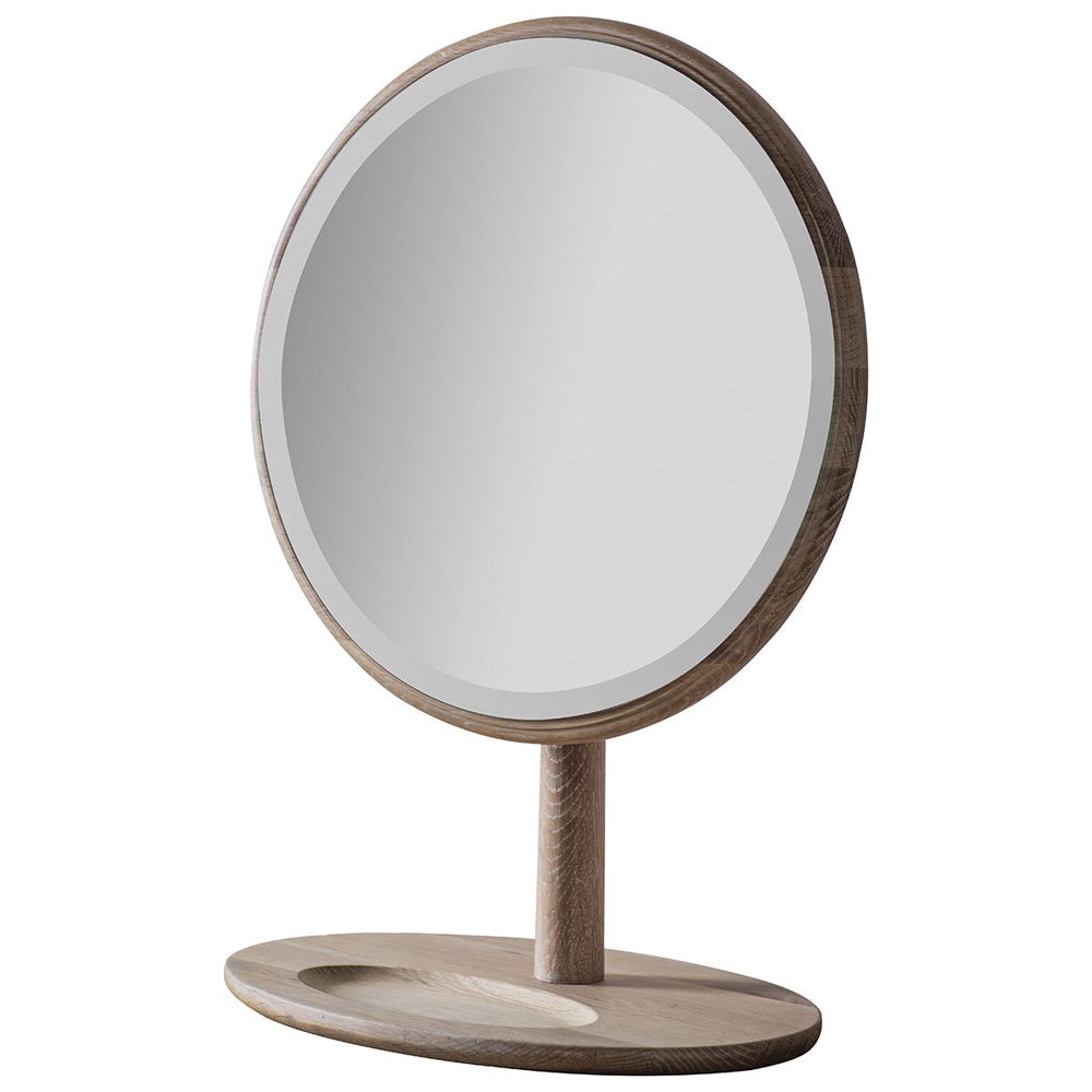 Product photograph of Gallery Interiors Wycombe Dressing Mirror Outlet Natural from Olivia's.