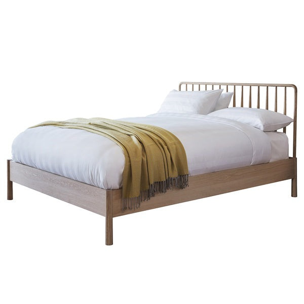 Product photograph of Gallery Interiors Wycombe Spindle Bed Outlet King Natural from Olivia's