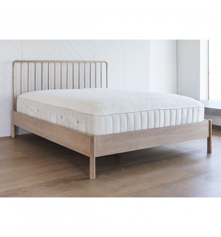 Product photograph of Gallery Interiors Wycombe Spindle Bed Outlet King Natural from Olivia's.
