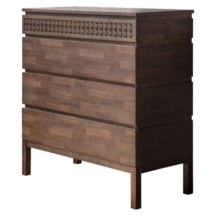 Product photograph of Gallery Interiors Boho Retreat 4 Drawer Chest from Olivia's