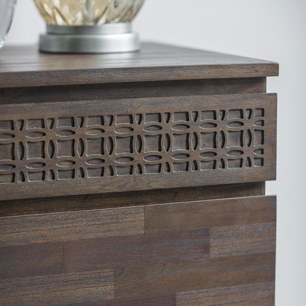 Product photograph of Gallery Interiors Boho Retreat 4 Drawer Chest from Olivia's.