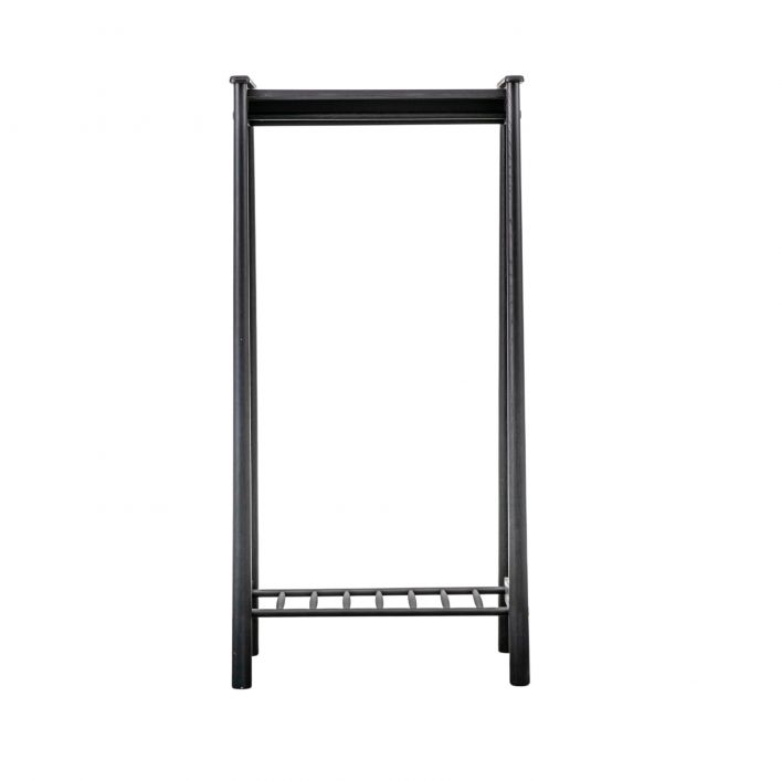 Product photograph of Gallery Interiors Walter Open Wardrobe In Black from Olivia's