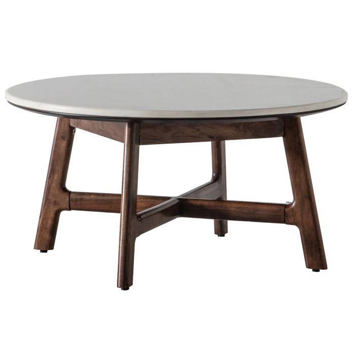 Product photograph of Gallery Interiors Barcelona Round Coffee Table from Olivia's