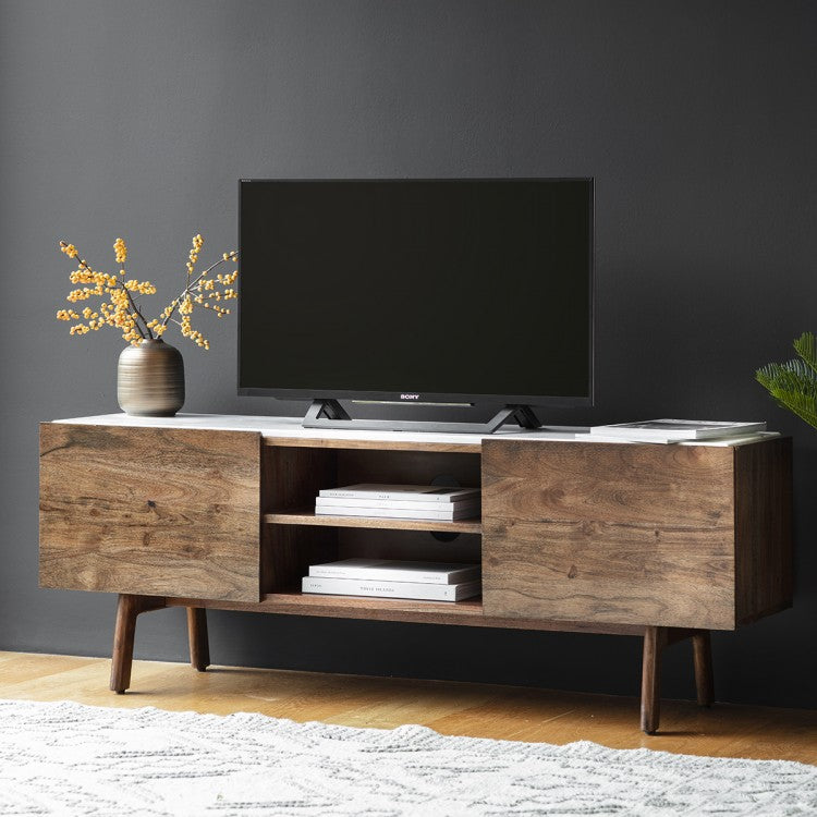 Product photograph of Gallery Interiors Barcelona Media Cabinet Outlet from Olivia's.