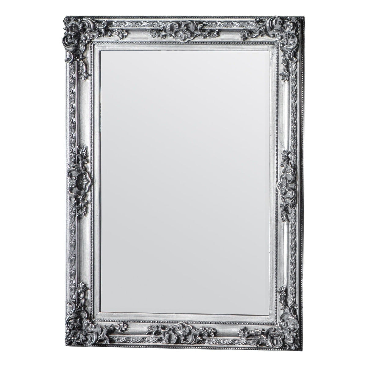 Product photograph of Gallery Interiors Altori Rectangle Mirror In Silver from Olivia's