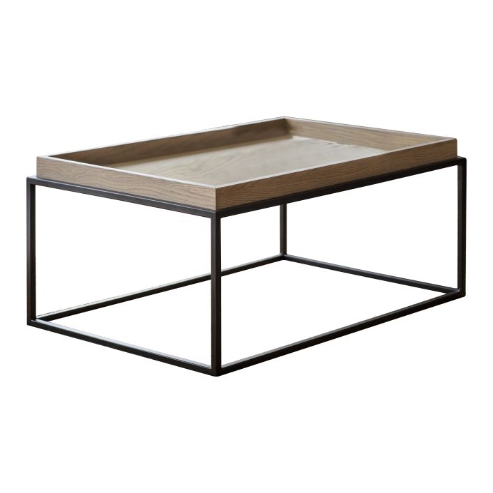 Product photograph of Gallery Interiors Forden Tray Coffee Table In Grey from Olivia's.
