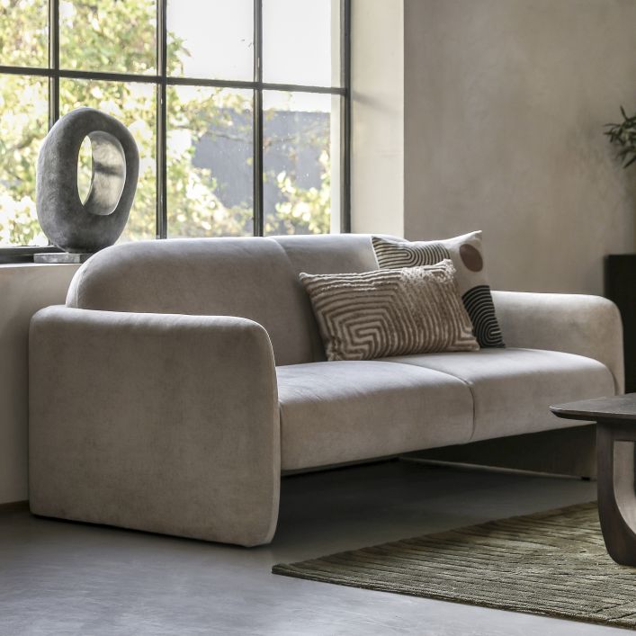 Product photograph of Gallery Interiors Magna 3 Seater Sofa In Cream from Olivia's.