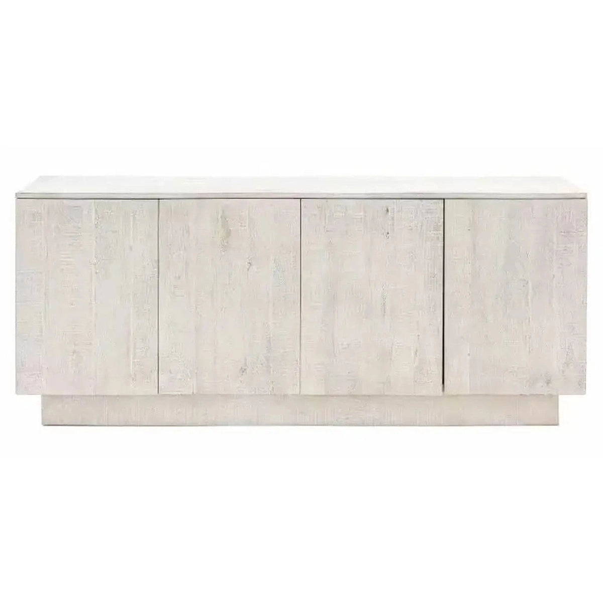 Product photograph of Gallery Interiors Inca 4 Door Sideboard In Whitewash from Olivia's.